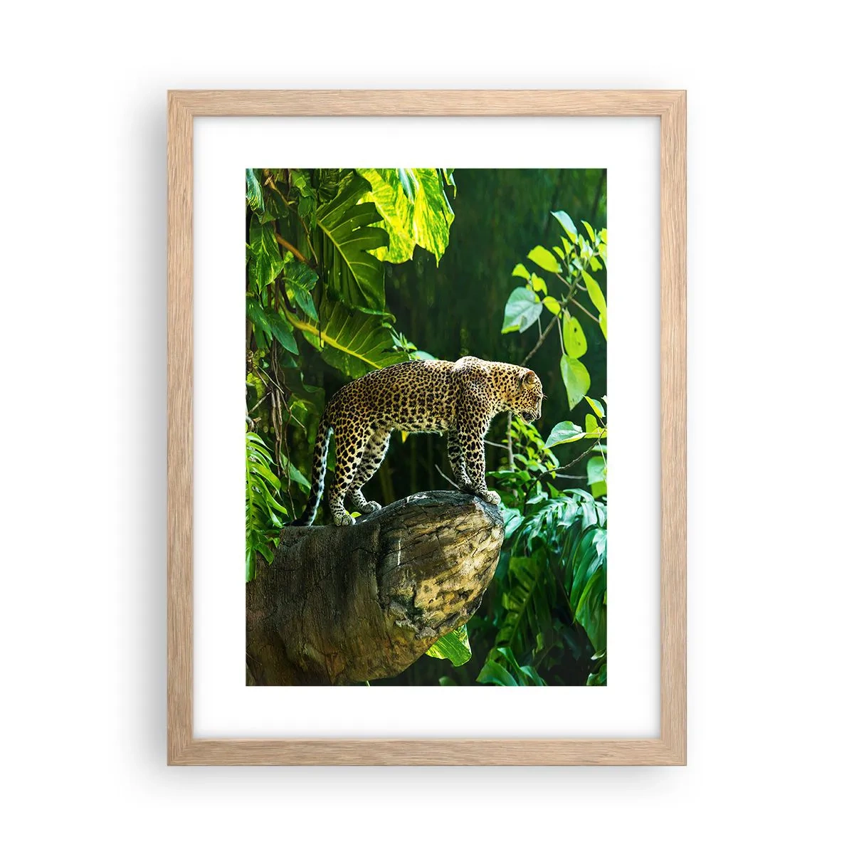 Affiche dans un chêne clair - Poster - À la chasse? - 30x40 cm