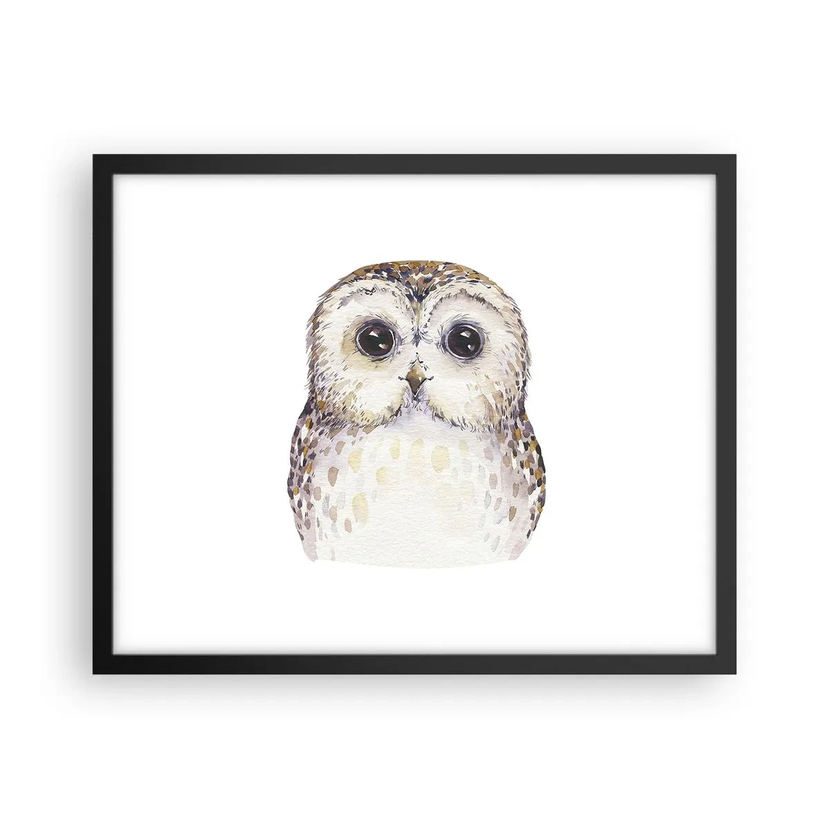 Affiche dans un cadre noir - Poster - Regarde-moi dans les yeux - 50x40 cm