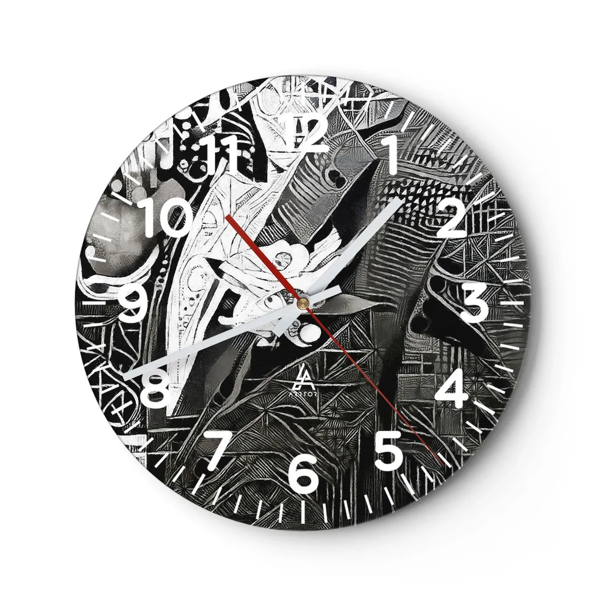 Horloge murale - Pendule murale - Seulement en apparence un homme froid - 30x30 cm