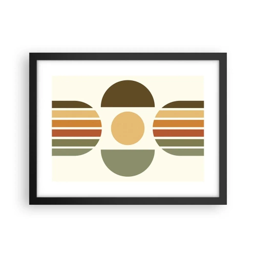 Affiche dans un cadre noir - Poster - Dans les coulaurs de la terre - 40x30 cm