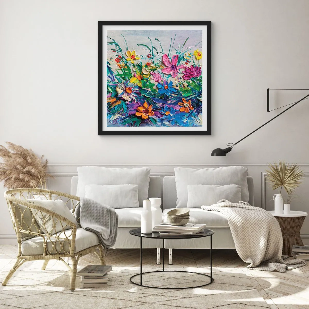 Affiche dans un cadre noir - Poster - Absolument pas une nature morte - 50x50 cm