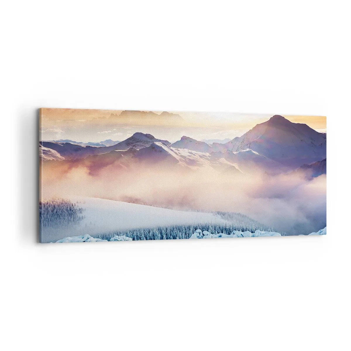 Impression sur toile - Image sur toile - La force et la pureté de la nature - 100x40 cm