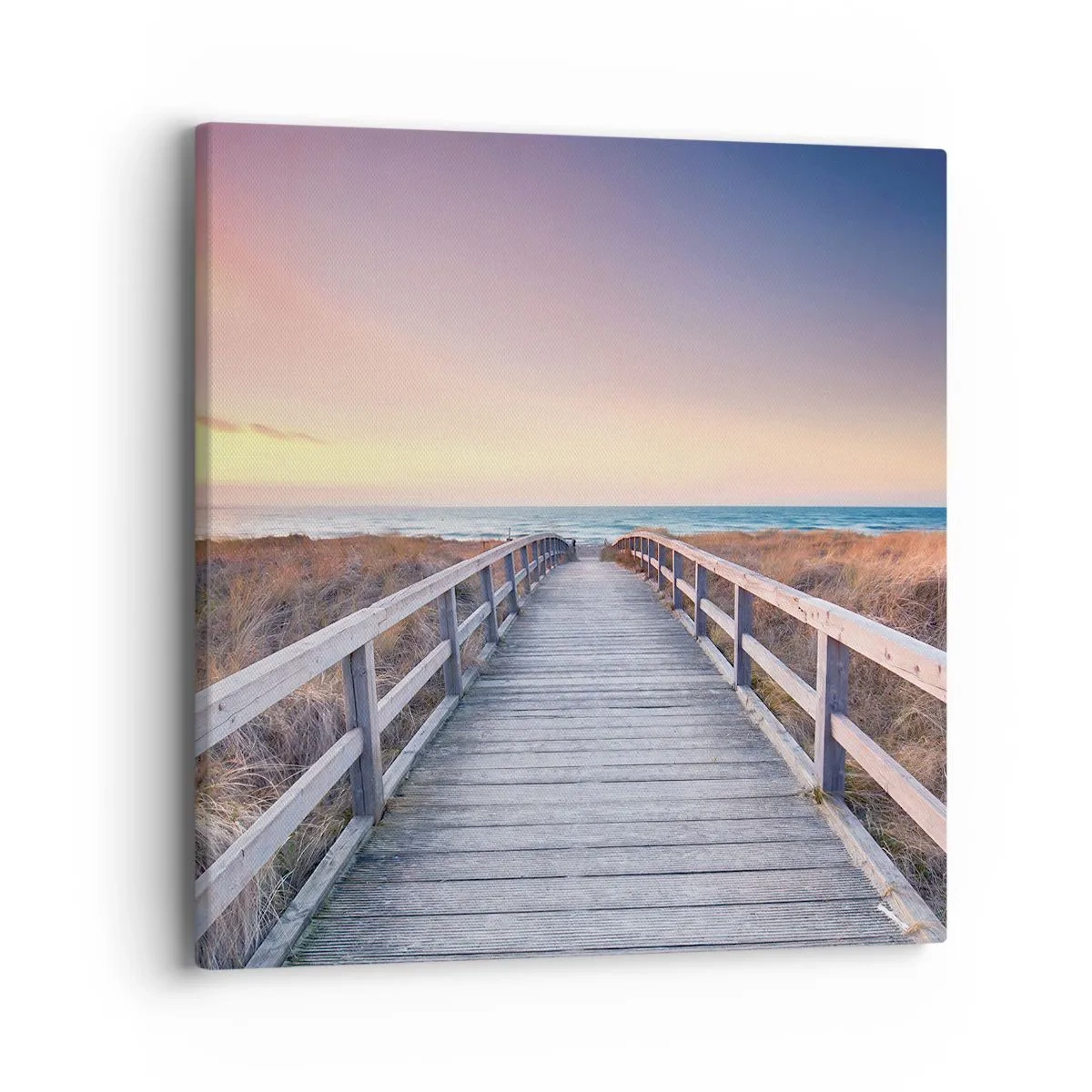 Impression sur toile - Image sur toile - Aurore baltique du soir - 40x40 cm