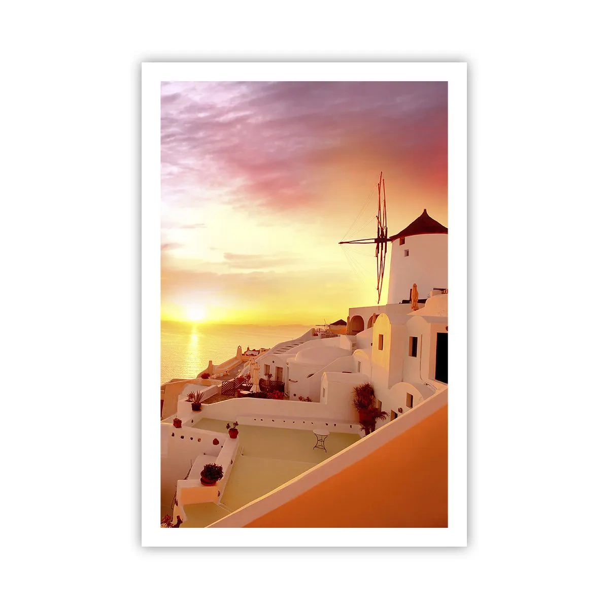 Affiche - Poster - Fondre en blanc et or - 61x91 cm