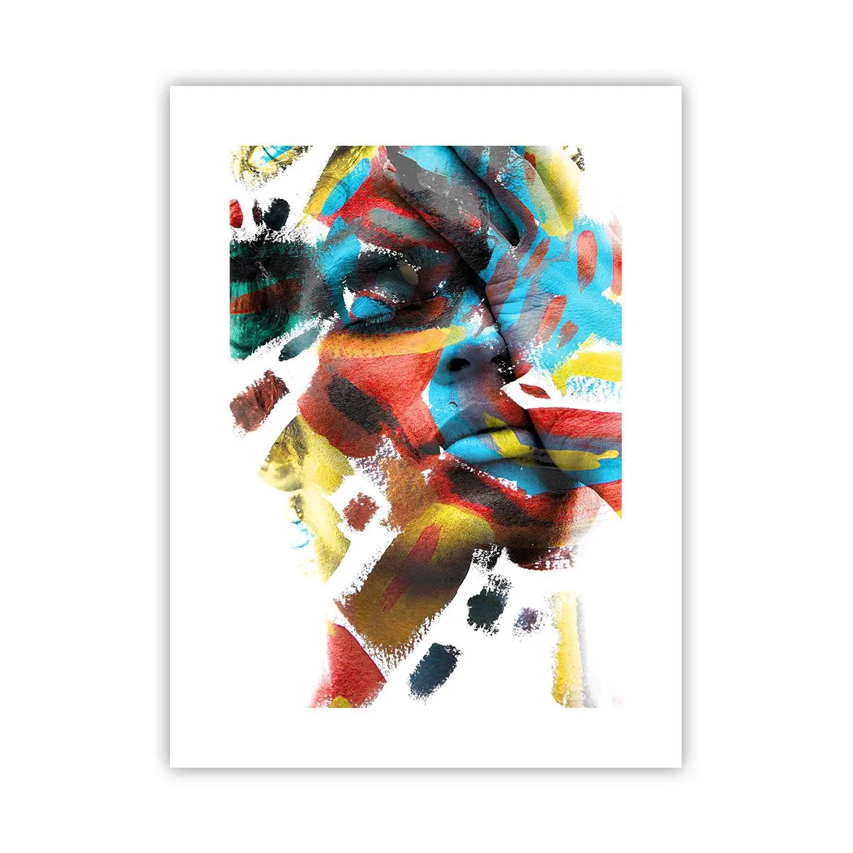Affiche - Poster - Personnalité colorée - 30x40 cm