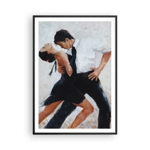 Affiche dans un cadre noir - Poster - Tango de mes rêves et pensées - 70x100 cm