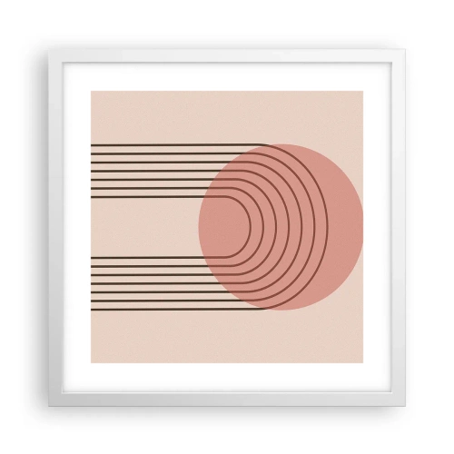 Affiche dans un cadre blanc - Poster - Attraction irrésistible - 40x40 cm