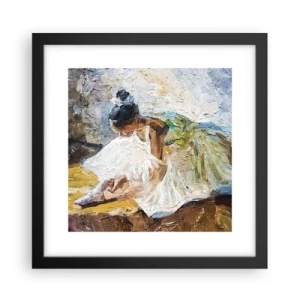 Affiche dans un cadre noir - Poster - D'après un tableau de Degas - 30x30 cm