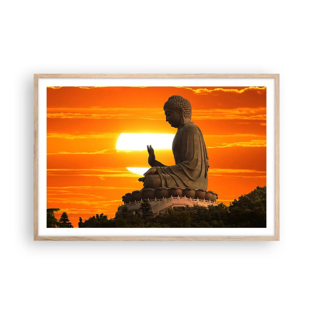 Affiche dans un chêne clair - Poster - Aucune peur du monde - 91x61 cm