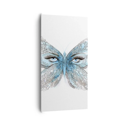 Impression sur toile - Image sur toile - Mésange bleue Eros - 65x120 cm