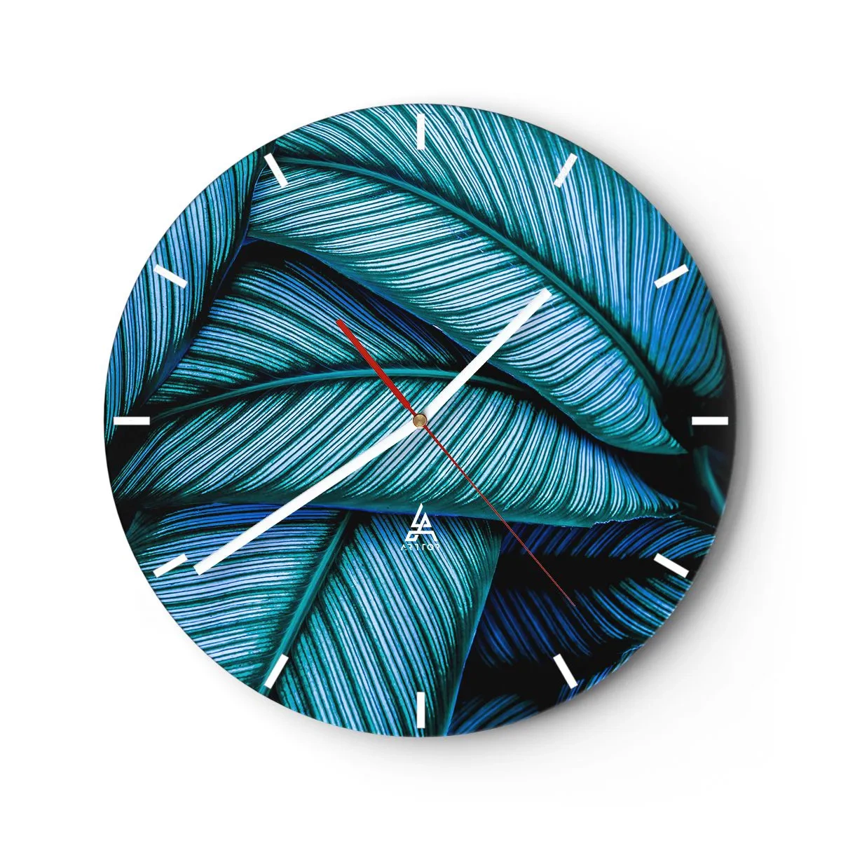 Horloge murale - Pendule murale - Lignes de vie - 40x40 cm