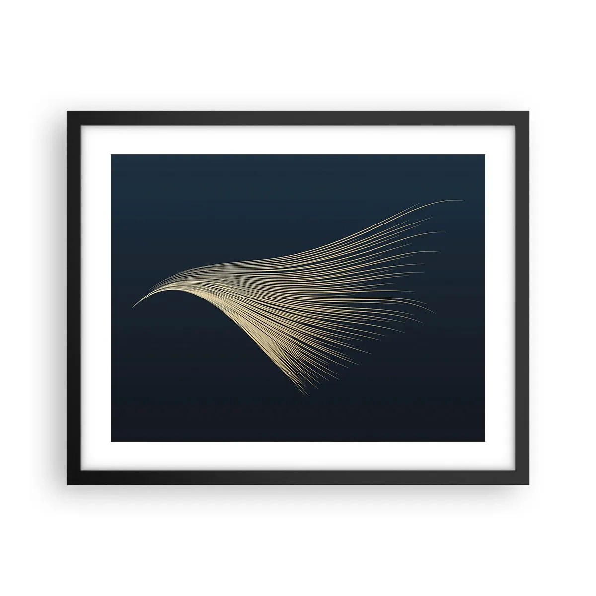 Affiche dans un cadre noir - Poster - Comme les cheveux d'un ange - 50x40 cm