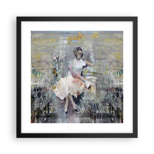 Affiche dans un cadre noir - Poster - Classique et moderne - 40x40 cm