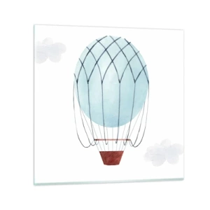 Impression sur verre - Image sur verre - Entièrement dans les nuages - 60x60 cm