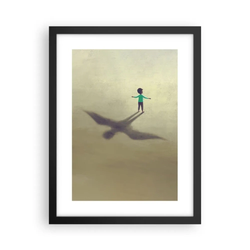 Affiche dans un cadre noir - Poster - Héros du futur - 30x40 cm