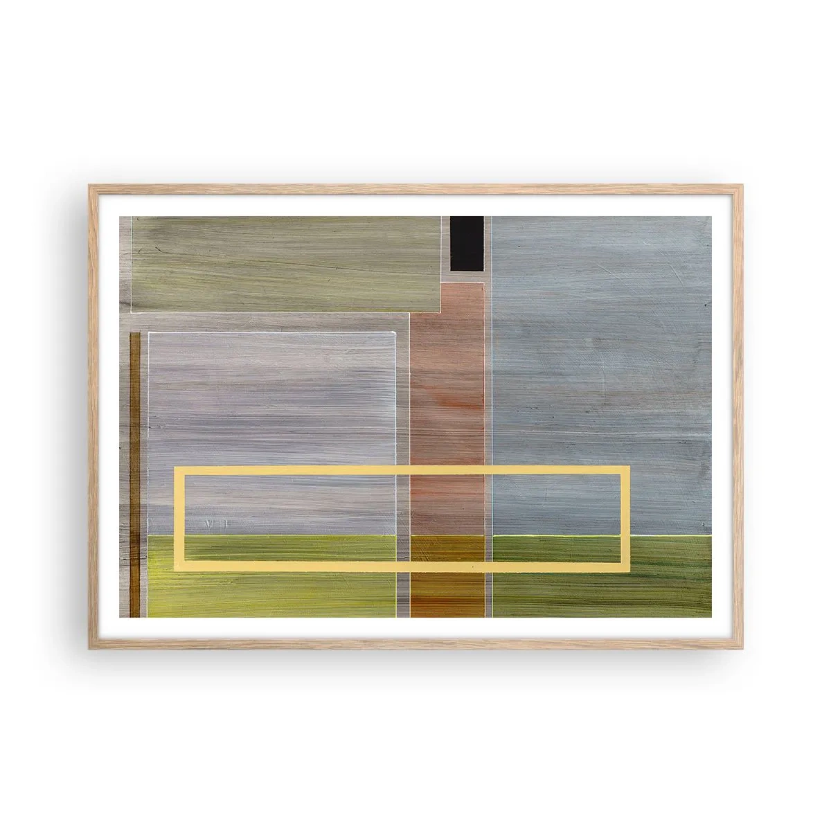 Affiche dans un chêne clair - Poster - Simple et calme - 100x70 cm