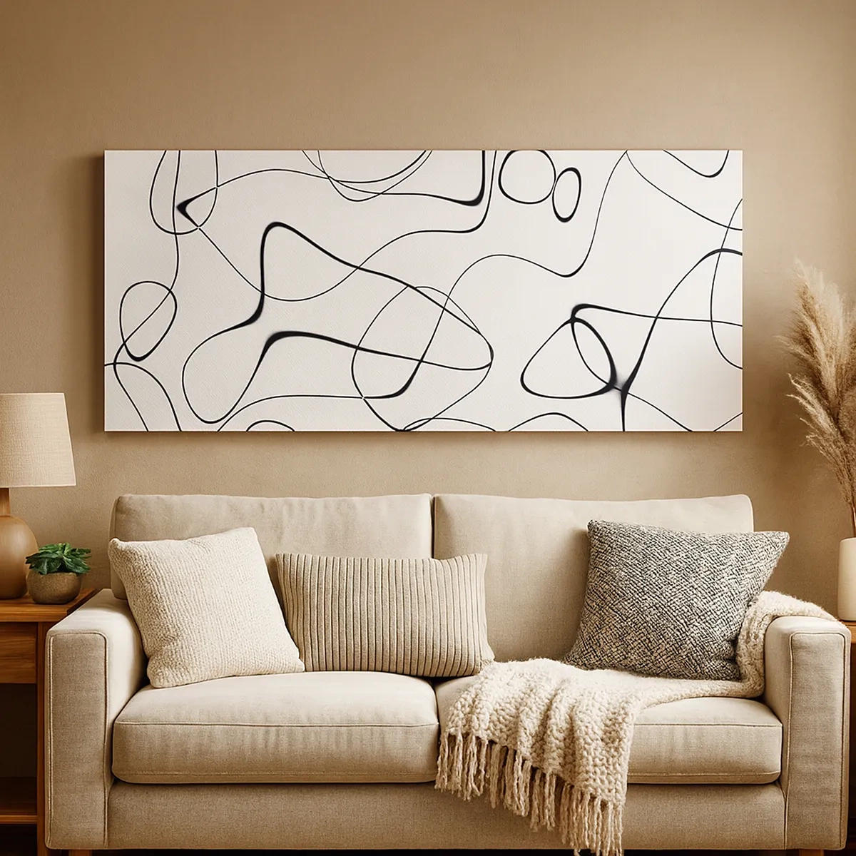 Impression sur toile - Image sur toile - Le chemin de la vie, les voies du hasard - 30x30 cm