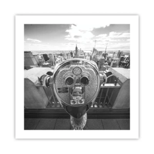 Affiche - Poster - Ville sur les villes - 50x50 cm