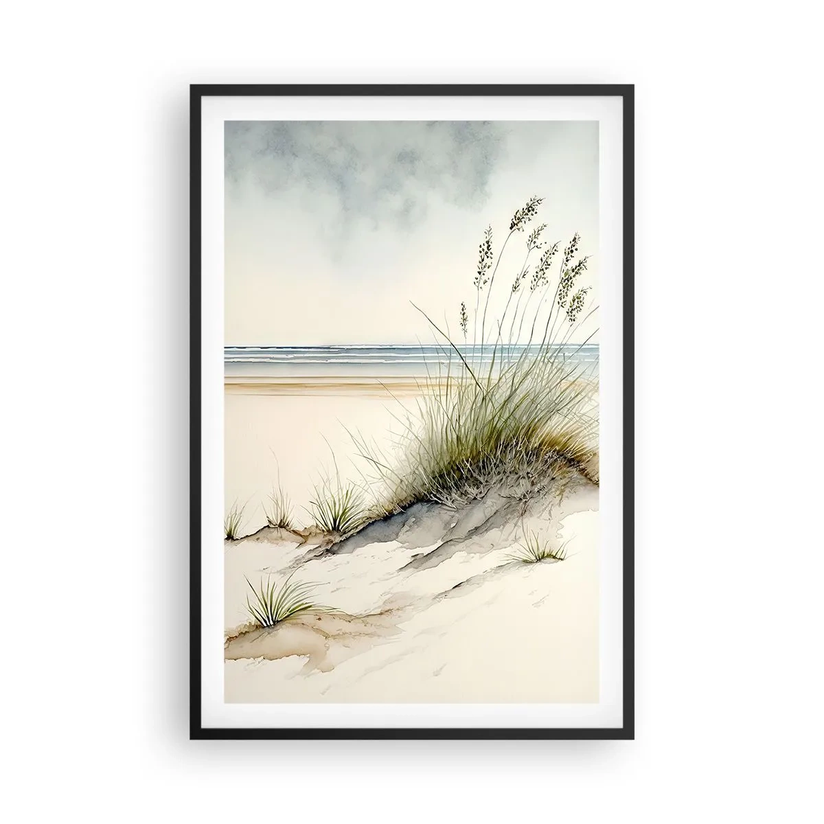 Affiche dans un cadre noir - Poster - Choyé par le vent - 61x91 cm