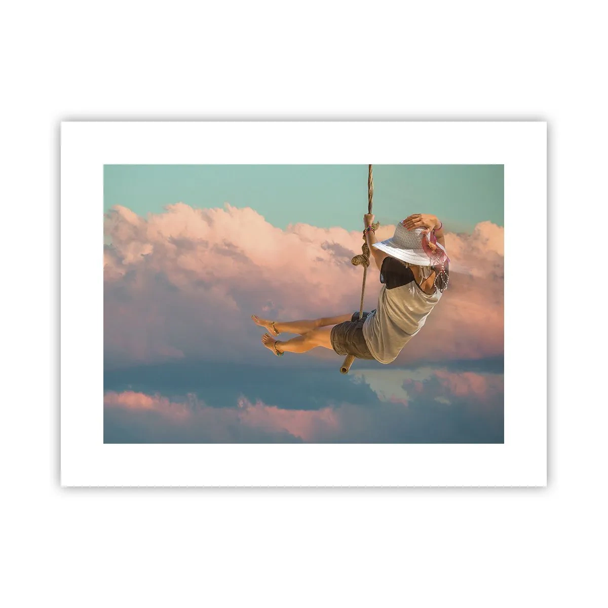 Affiche - Poster - S'amuser dans les nuages - 40x30 cm