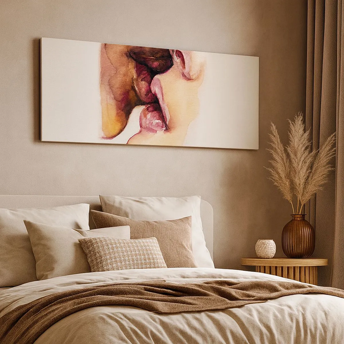 Impression sur toile - Image sur toile - Comme le jour et la nuit, la terre et le ciel - 100x40 cm