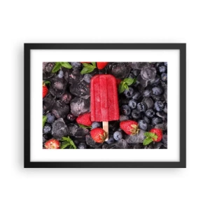 Affiche dans un cadre noir - Poster - Le goût d’un été chaud - 40x30 cm
