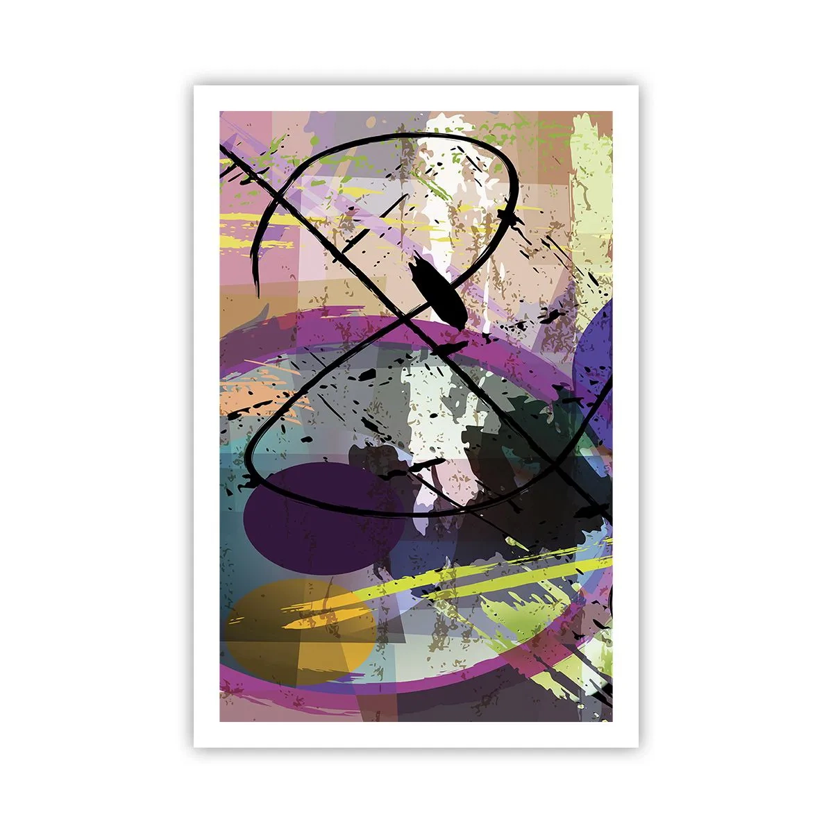 Affiche - Poster - Vous pouvez aller tout droit ou autour - 61x91 cm