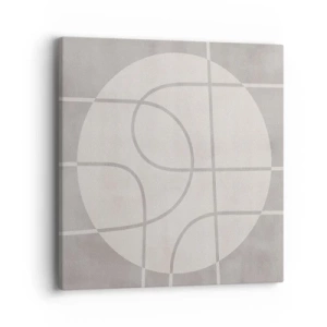 Impression sur toile - Image sur toile - Circulaire et tout droit - 40x40 cm