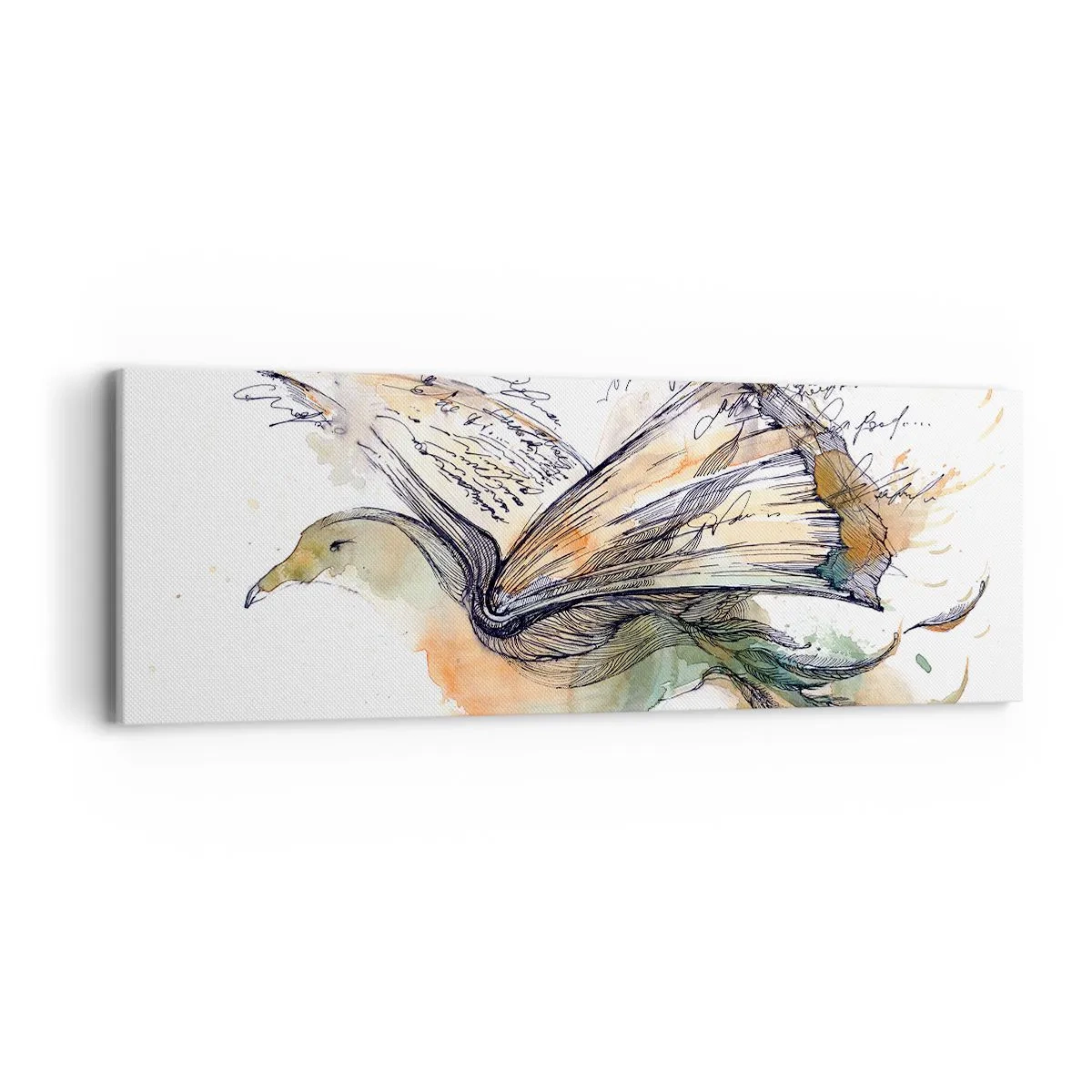 Impression sur toile - Image sur toile - Sur les ailes de la poésie - 90x30 cm