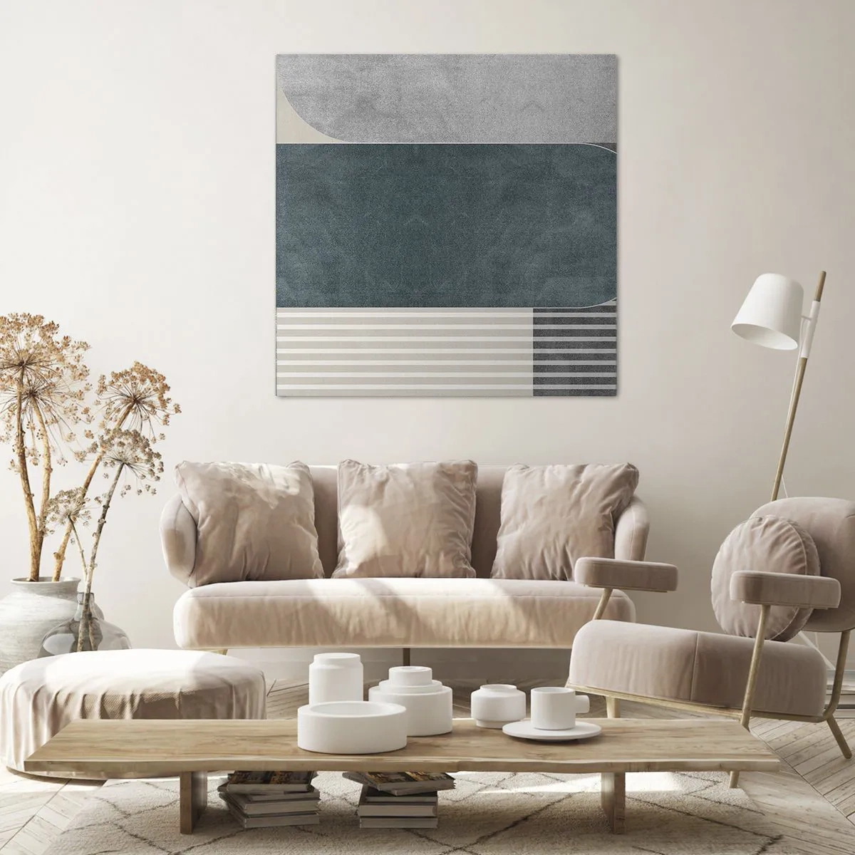 Impression sur toile - Image sur toile - Composition de niveaux - 70x70 cm