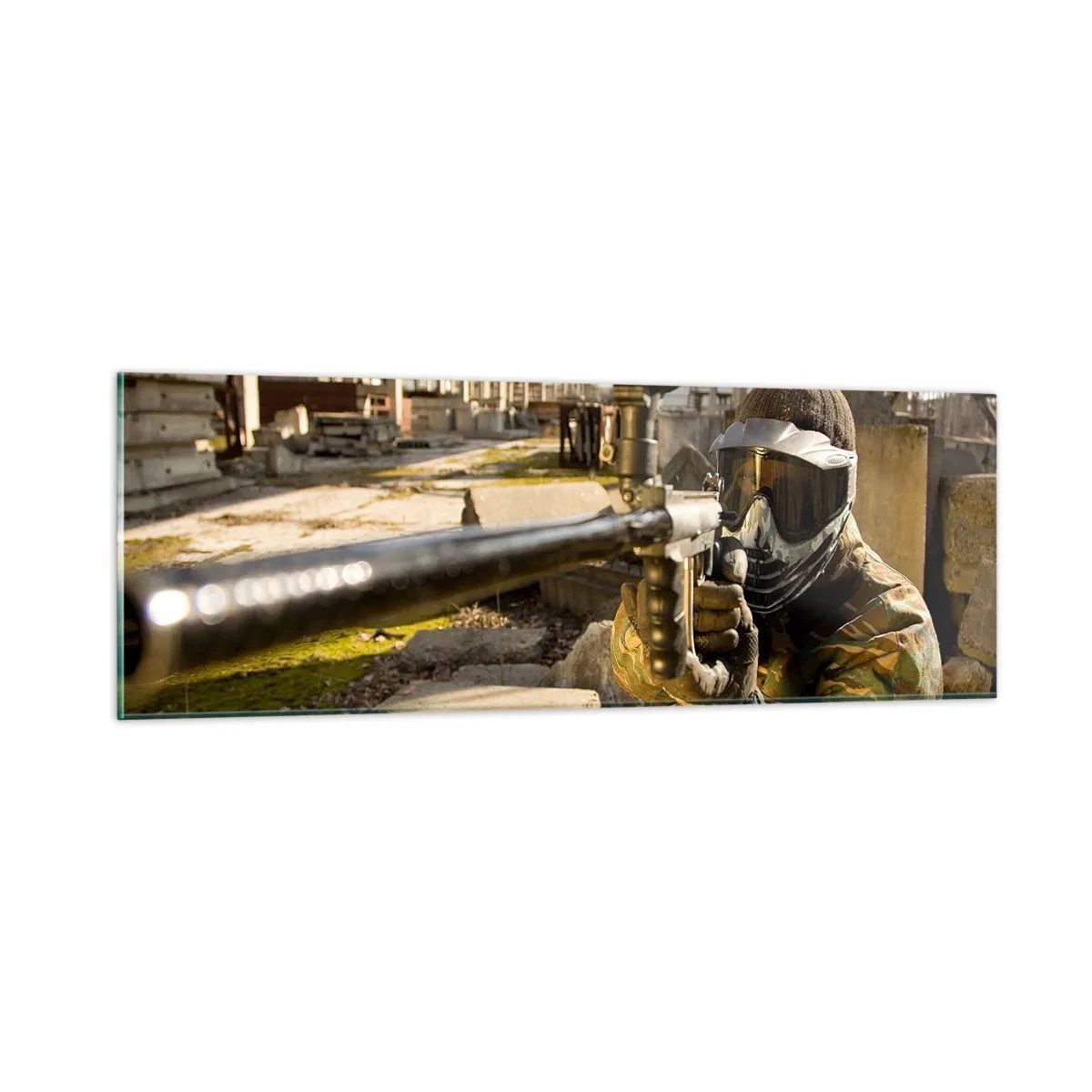 Impression sur verre - Image sur verre - Et vous pouvez devenir un héros - 90x30 cm