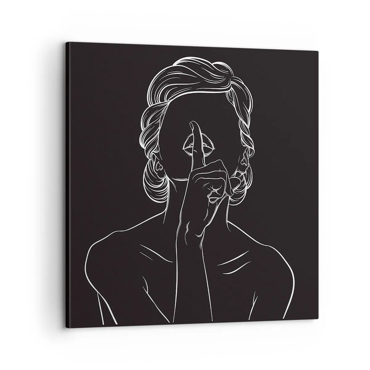 Impression sur toile - Image sur toile - La beauté s'épanouit en silence - 60x60 cm