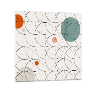 Impression sur verre - Image sur verre - Dans l'esprit pop art - 40x40 cm