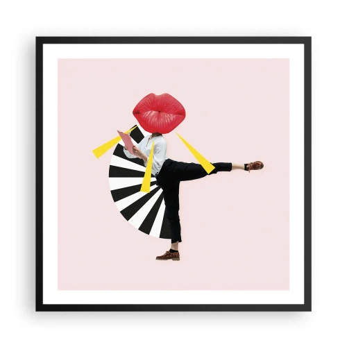 Affiche dans un cadre noir - Poster - Pop-art surréaliste - 60x60 cm