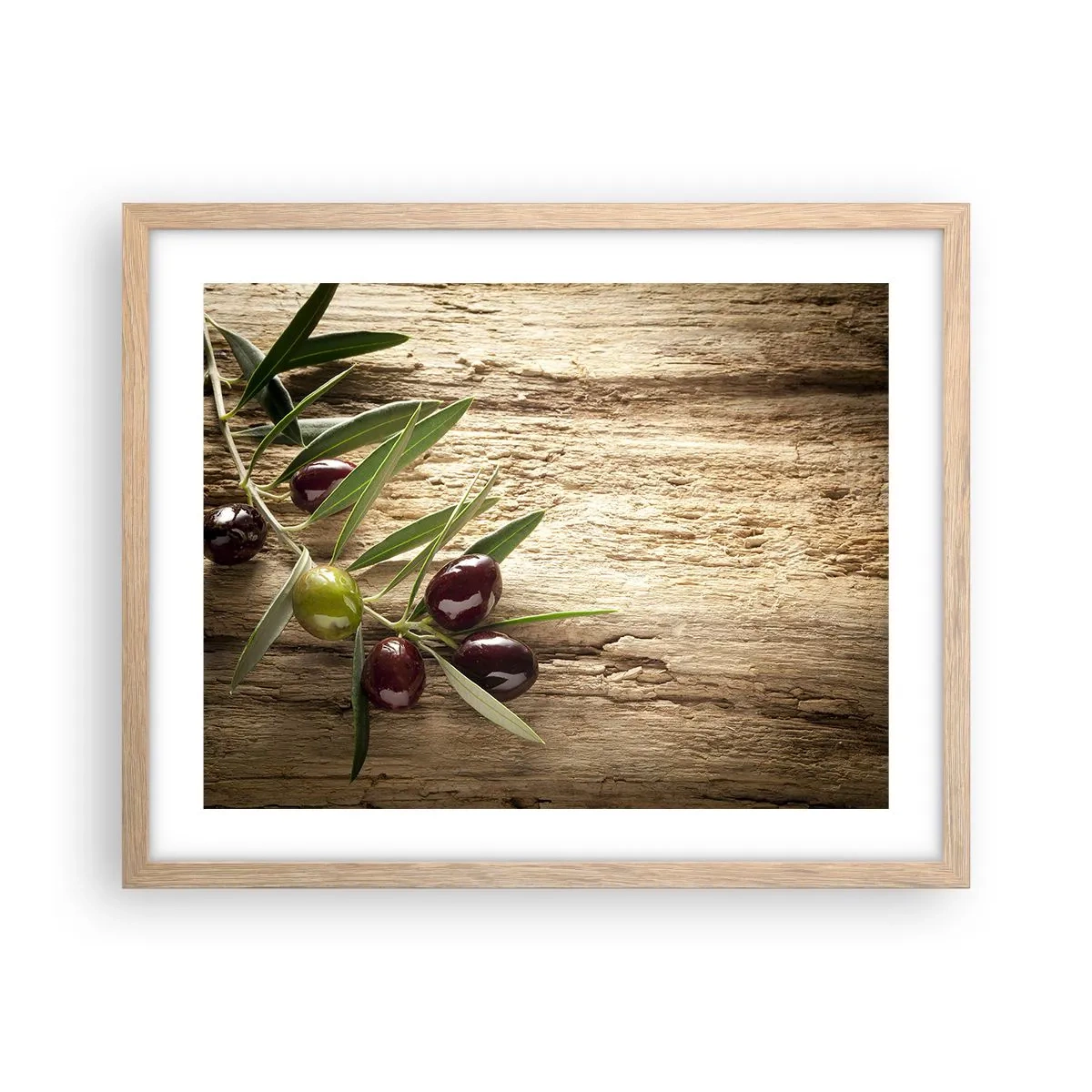 Affiche dans un chêne clair - Poster - Directement de la nature - 50x40 cm