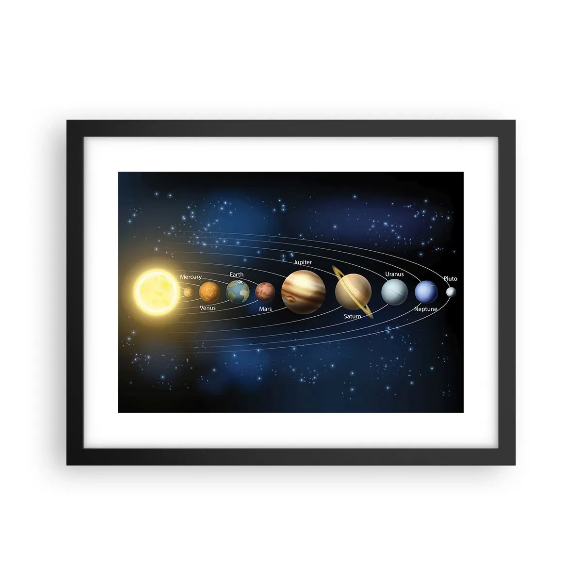 Affiche dans un cadre noir - Poster - L'une des dix - 40x30 cm