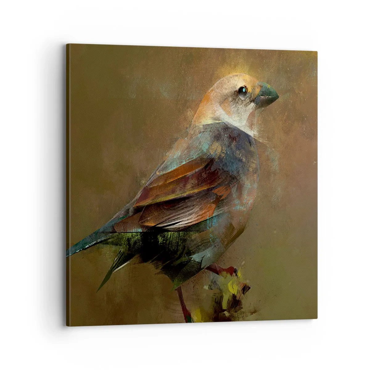 Impression sur toile - Image sur toile - Un moineau, un petit oiseau - 70x70 cm