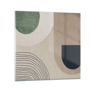 Impression sur verre - Image sur verre - La douceur de l'ovale - 30x30 cm