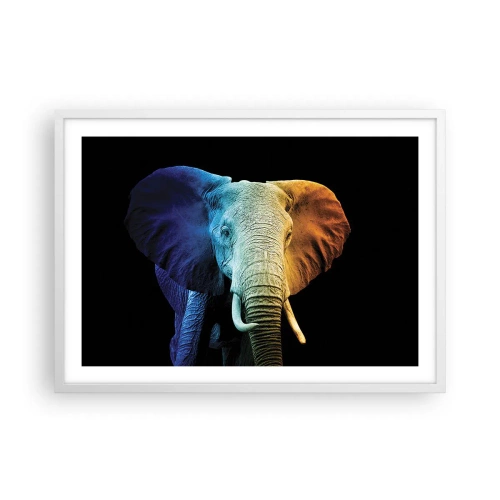 Affiche dans un cadre blanc - Poster - Excentrique, pas bizarre - 70x50 cm