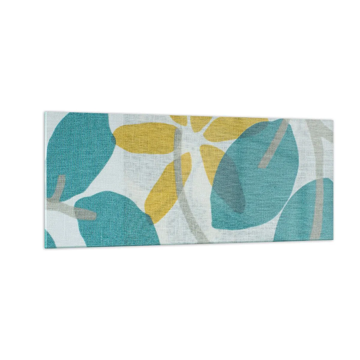 Impression sur verre - Image sur verre - Wśród lazurowych liści - 100x40 cm