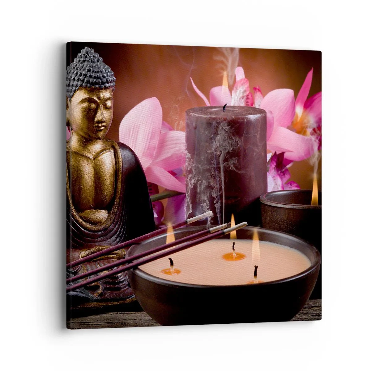 Impression sur toile - Image sur toile - Vider l'esprit, calmer le corps - 40x40 cm