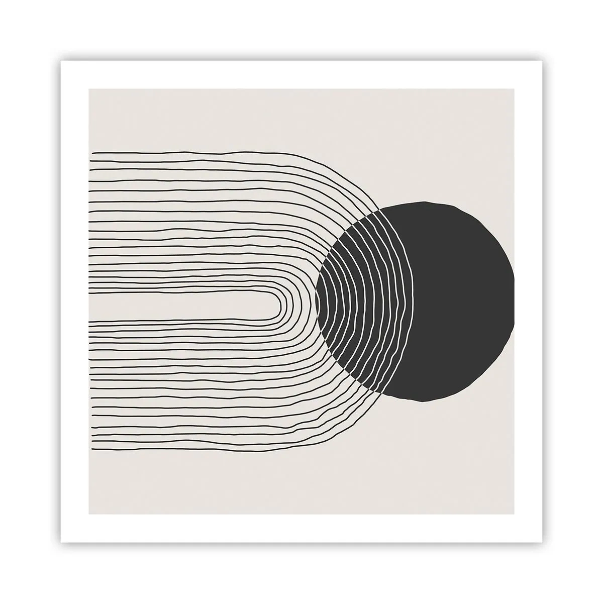 Affiche - Poster - Tremblement et confiance - 60x60 cm