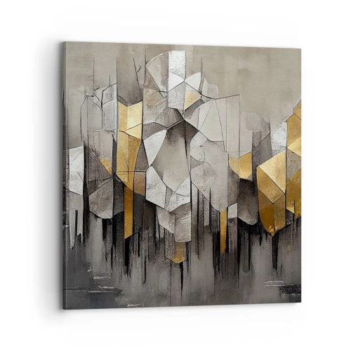 Impression sur toile - Image sur toile - Composition de glace et de lumière - 70x70 cm