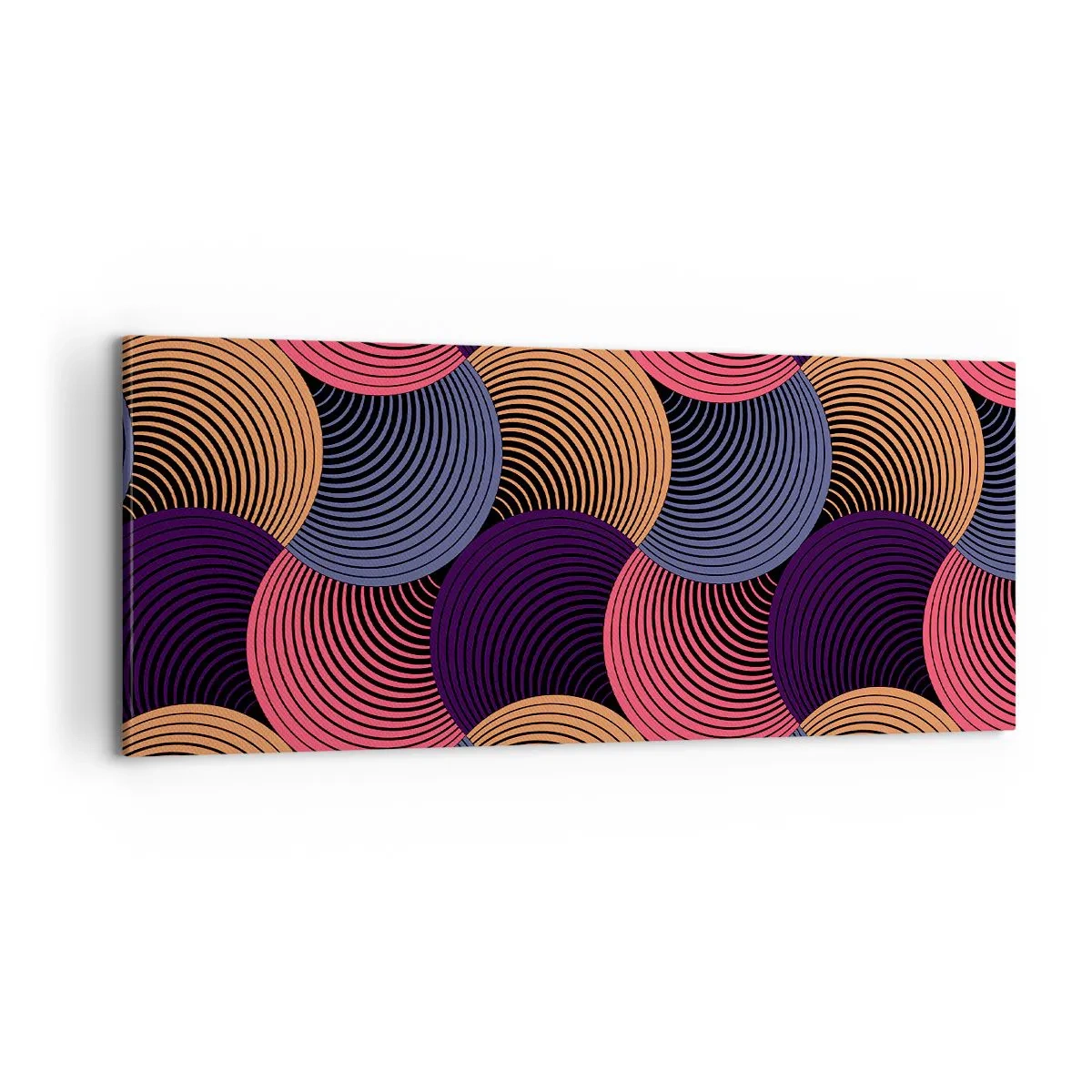 Impression sur toile - Image sur toile - Dans un rythme circulaire - 100x40 cm