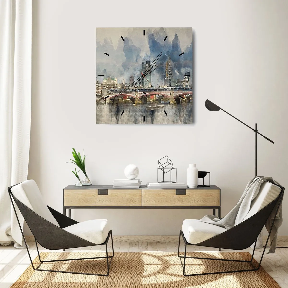 Horloge murale - Pendule murale - Londres dans toute sa splendeur - 40x40 cm