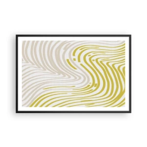 Affiche dans un cadre noir - Poster - Une composition au léger virage - 91x61 cm