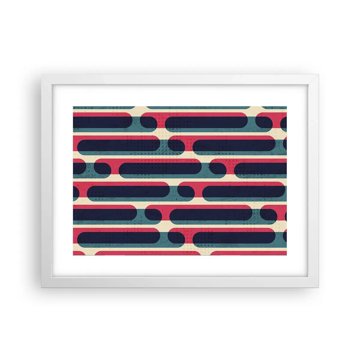 Affiche dans un cadre blanc - Poster - En profondeur et sur l'avant - 40x30 cm