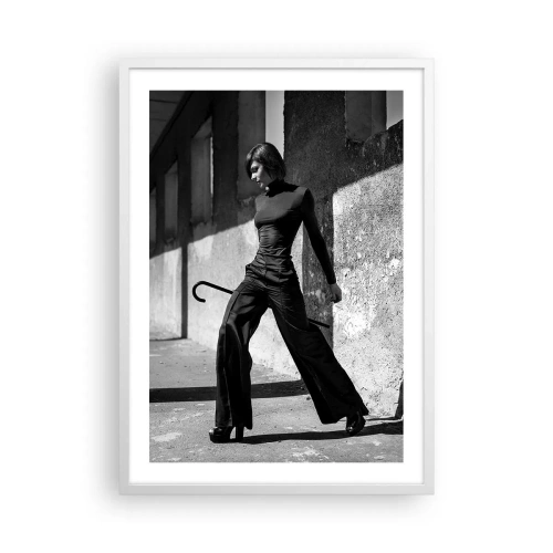Affiche dans un cadre blanc - Poster - Élégance urbaine - 50x70 cm