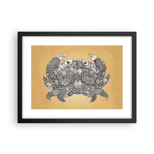 Affiche dans un cadre noir - Poster - Les contes de M. Crabe - 40x30 cm