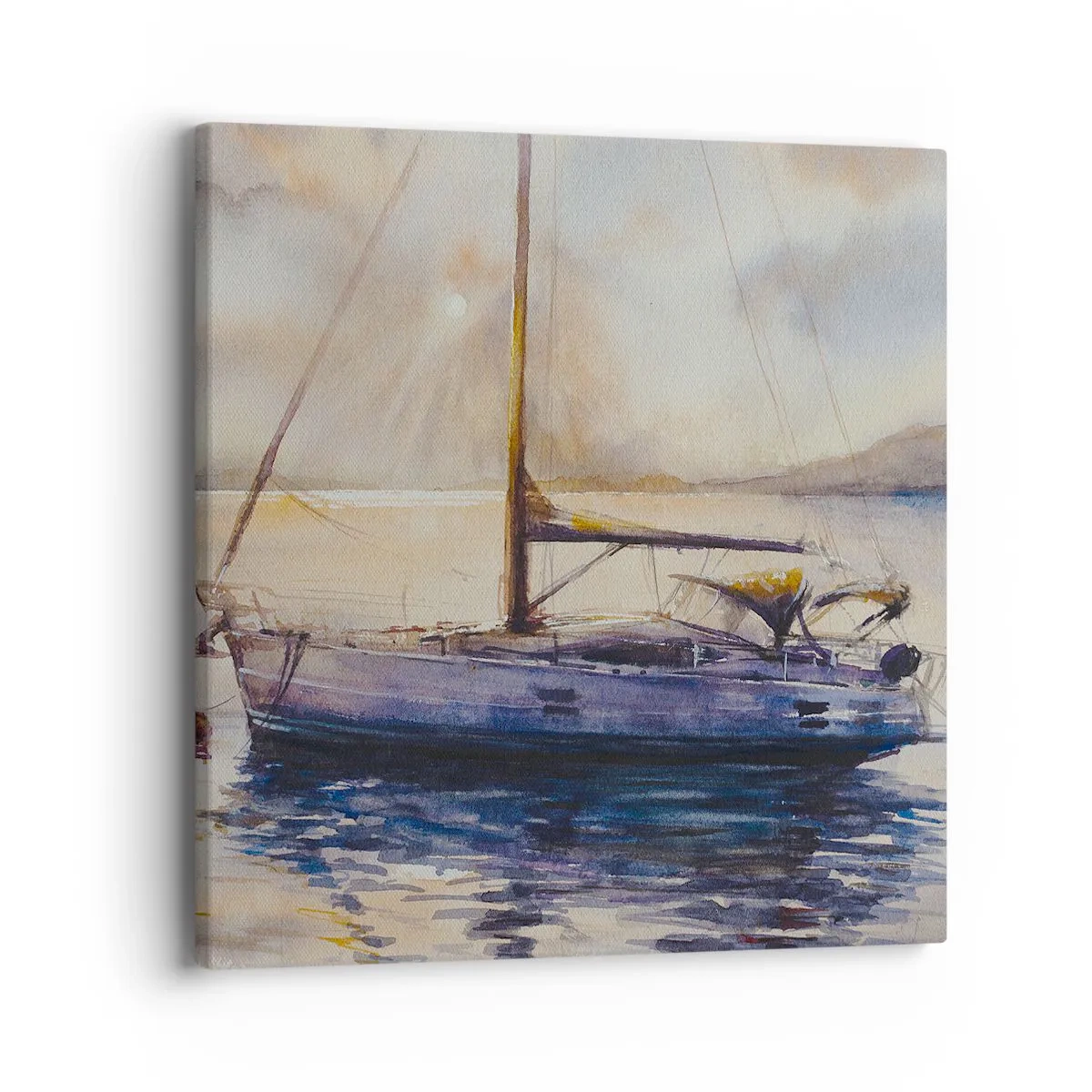 Impression sur toile - Image sur toile - Soirée sur la baie - 40x40 cm